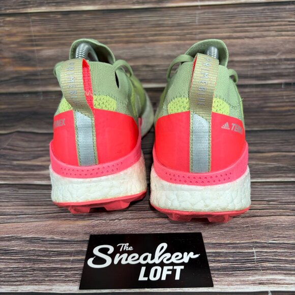 Adidas Terrex Two Ultra Trail Running Athletic Shoes Pulse Lime - Picture 4 of 8